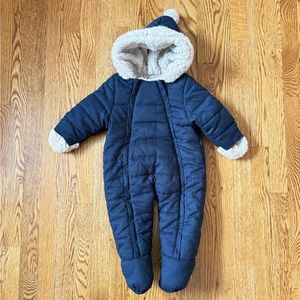 VERTBAUDET - Pramsuit with Full-Length Double Opening, for Babies - dark blue